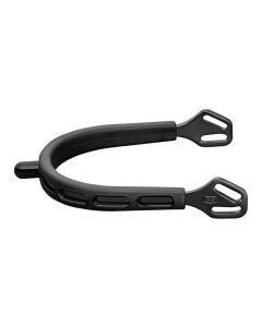 Sprenger ULTRA fit EXTRA GRIP Sporen "Black Series"  Edelstahl rostfrei anthrazit, 15 mm abgerundet
