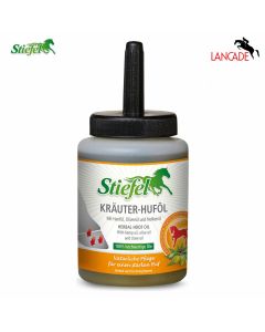 Stiefel Kräuter Huföl 450ml Dose mit Pinsel|LANCADE Reitsport