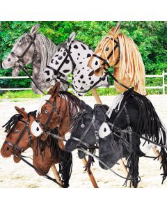 Steckenpferd Hobby Horse groß mit Zaumzeug