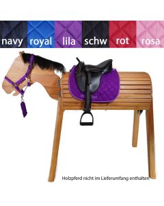 L-Sport Komplettset Sattel medium und Halfter Set für Holzpferd
