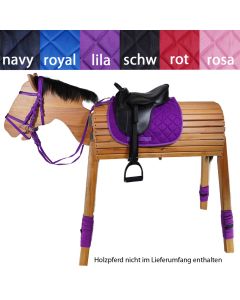 L-Sport Komplettset Sattel medium und Trensenzaum und Bandagen für Holzpferd