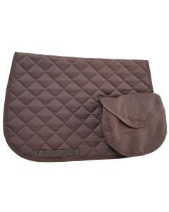 Riding-World Wanderreitschabracke mit Taschen braun