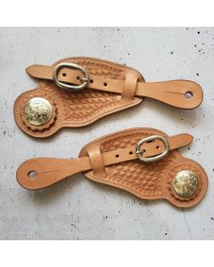 CE Tack - Profiline Sporenriemen IX,  Breit mit Concho