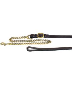Führleine Leder mit Kette