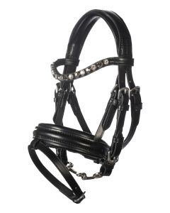 HKM Trensenzaum Zaumzeug für Hobby Horse Bunt Glitzer + 2 Stirnriemen