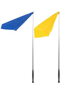 Trainingsstock mit Fahne 110 cm blau oder gelb |LANCADE Reitsport