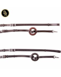 BR Premiere Ausbinder aus Leder mit Gummiring|LANCADE Reitsport