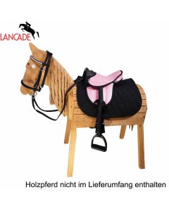 L-Sport Sattel für Holzpferd mit Schabracke und Zaumzeug CANDY POP|LANCADE Reitsport