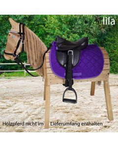 L-Sport Sattel für Holzpferd mit Schabracke und Zaumzeug orange|LANCADE Reitsport