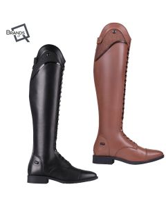 QHP Reitstiefel Leder Hailey mit Polo Schnürung|LANCADE Reitsport