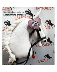 QHP Kopfnummer Startnummer für Hobby Horse Herz|LANCADE Reitsport