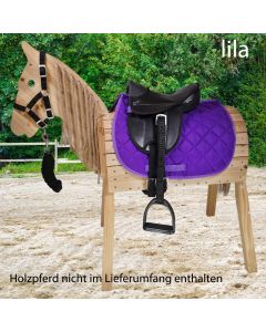 L-Sport Sattel für kleines Holzpferd mit Halfter+Strick