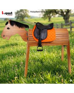 L-Sport Komplettset Sattel Größe L für Holzpferd |LANCADE Reitsport