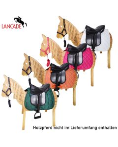 L-Sport Sattel für kleines Holzpferd mit Halfter und Strick NEW COLLECTION|LANCADE Reitsport