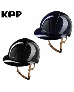 KEP NOVA Metal Polish Star mit Polo Visier Riemen hellbraun|LANCADE Reitsport