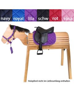 L-Sport Komplettset Sattel large und Halfter Set für Holzpferd|LANCADE Reitsport