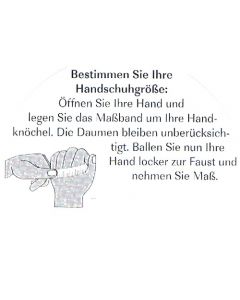 Massanleitung Handschuhe