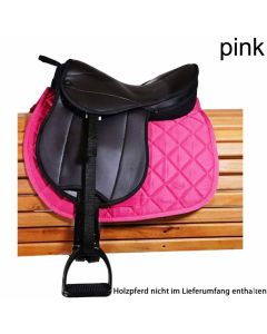L-Sport Komplettset Sattel Größe L für Holzpferd -pink|LANCADE Reitsport