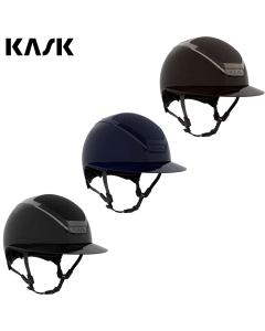 KASK Reithelm DOGMA CHROME Kinnriemen hellbraun Leder |LANCADE Reitsport