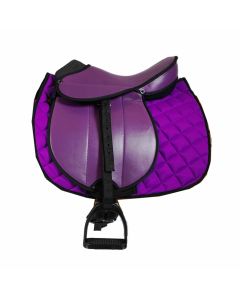L- Sport Komplettset Sattel groß mit Schabracke PERFECT PURPLE