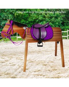 L- Sport Komplettset Sattel groß mit Trensenzaum und Schabracke PERFECT PURPLE
