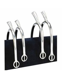 FEELING Schräge Edelstahlsporen "Prince of Wales" mit runden Schlaufen