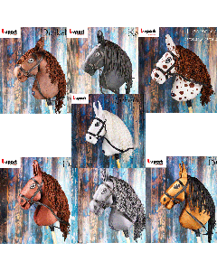 L-Sport Steckenpferd Hobby Horse groß mit Zaumzeug