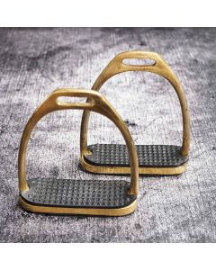 L-Sport Steigbügel Edelstahl Gold brushed 2.Wahl /B-Ware