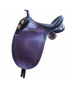 NORTON Stocksattel dunkelbraun mit Horn 