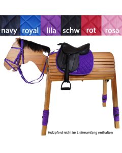 L-Sport Komplettset Sattel large und Trensenzaum und Bandagen für Holzpferd