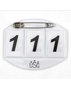 USG Startnummern paarweise für Schabracke -weiß