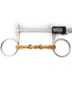 Sprenger Ausbildungsgebiss doppelt gebrochen 18mm, Edelstahl-Ringe 15,0cm