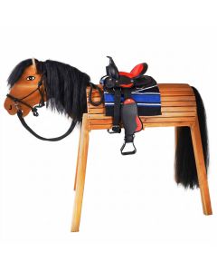 L-Sport Westernsattel für Holzpferd Synthetik |LANCADE Reitsport