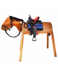 L-Sport Westernsattel für Holzpferd Synthetik |LANCADE Reitsport