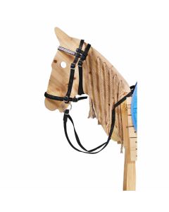 L-Sport Zaumzeug für Holzpferd schwarz Glitzer|LANCADE Reitsport