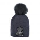Kingsland, Mütze JULIET Ladies Knitted Hat ,charcoal melange