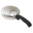 Federstriegel runder Metallstriegel 6-fach