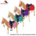 L-Sport Sattel für kleines Holzpferd mit Halfter+Strick|LANCADE Reitsport