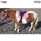 L-Sport Sattelset mit Trensenzaum SMALL für Shettys und Ponys -rosa|LANCADE Reitsport