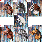 L-Sport Steckenpferd Hobby Horse groß mit Zaumzeug