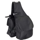 Vorderpacktasche Doppelpacktasche schwarz