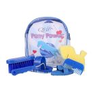 QHP, Putzrucksack/Putzset PONY POWER, kobaltblau