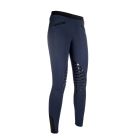 HKM Reitleggins Starlight mit Silikonkniebesatz-dunkelblau