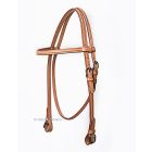 WI Western Imports DOUBLED HEADSTALL WITH QUICKCHANGE LOOP