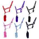 L-Sport Set Nylon Halfter und dicker Baumwollstrick mit Karabinerhaken