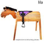 L-Sport Reitkissen Sattel für Holzpferd |LANCADE Reitsport-lila
