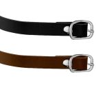 Sprenger Sporenriemen 45cm Leder mit silberner Edelstahlschnalle